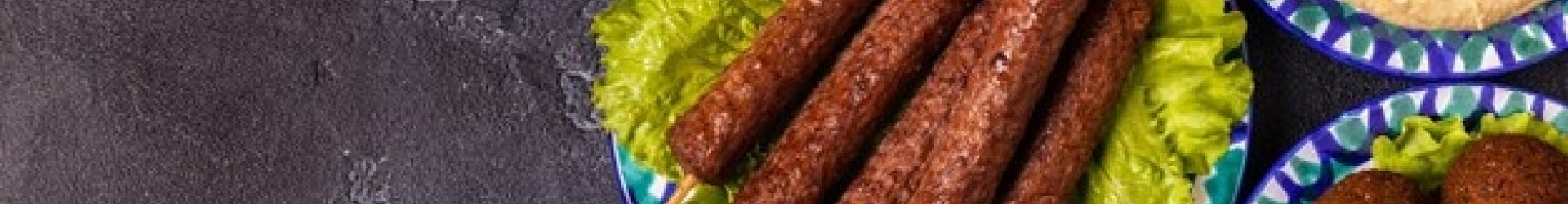 Trio libanais : Falafels, houmous et keftas accompagnés de leur sauce yaourt/concombre